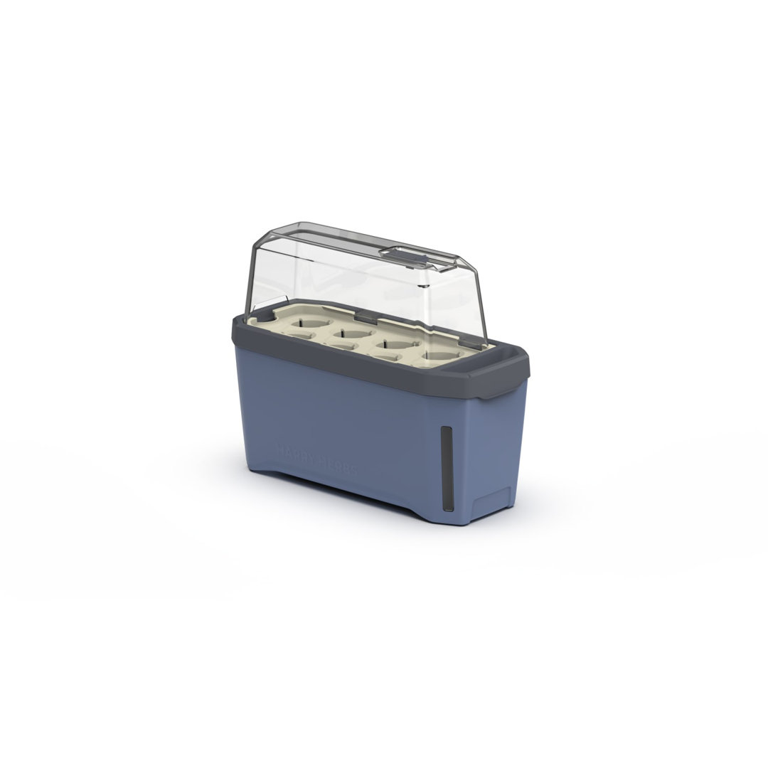 Harry Herbs 4-in-1 Planter Pot for Herbs, Removable lid, Self-watering, 0.5L water reservoir, 5L soil capacity