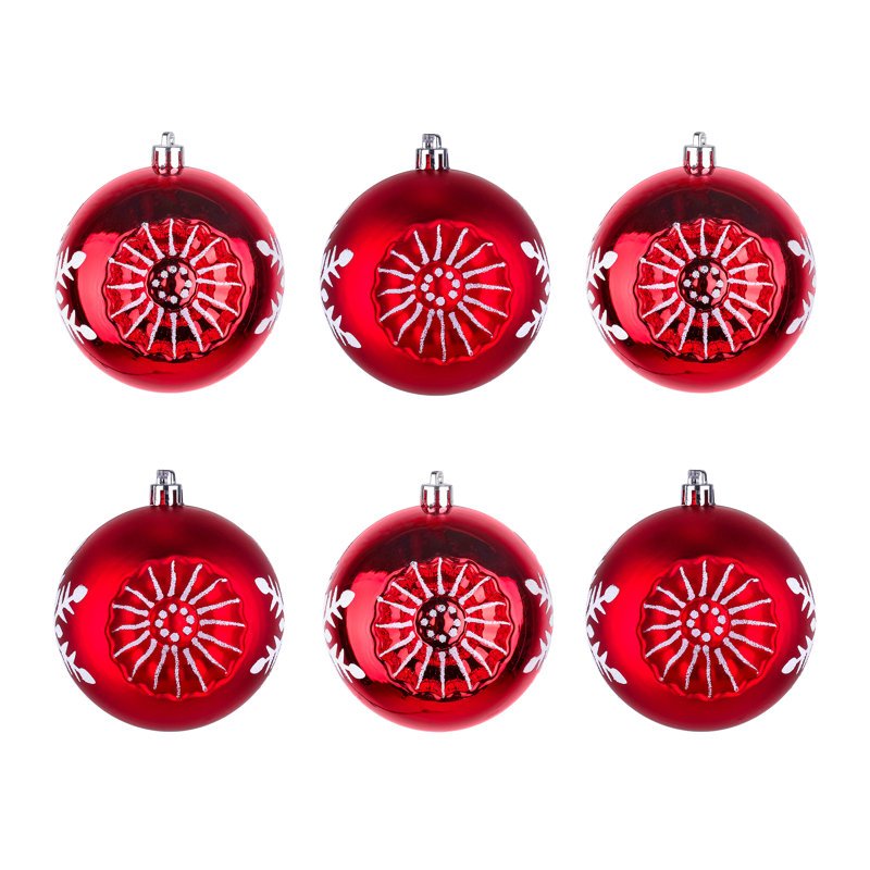 Ornements incassables The Holiday Aisle® 6 pièces, Rouge