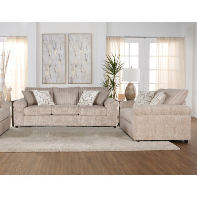 Latitude RunÂ® Oliwier Wide Wale Corduroy Sofa and Loveseat Set