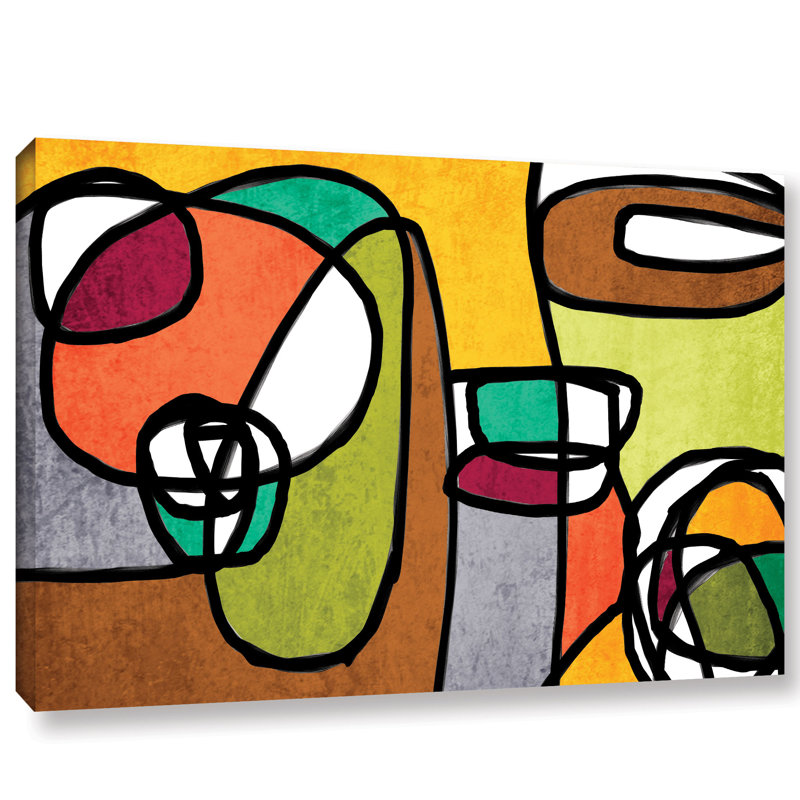 «Vibrant Colorful Abstract 8» par Irena Orlov, reproduction sur toile, H 18 po x l 24 po x P 2 po