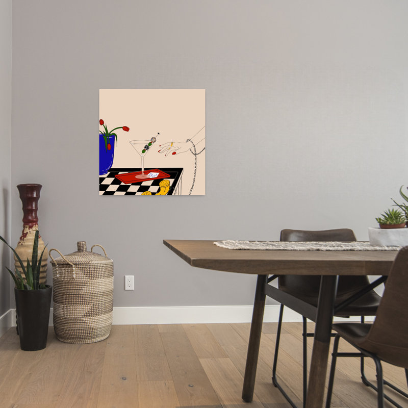 Art contemporain tulipe contemporaine, H 24 po x l 24 po
