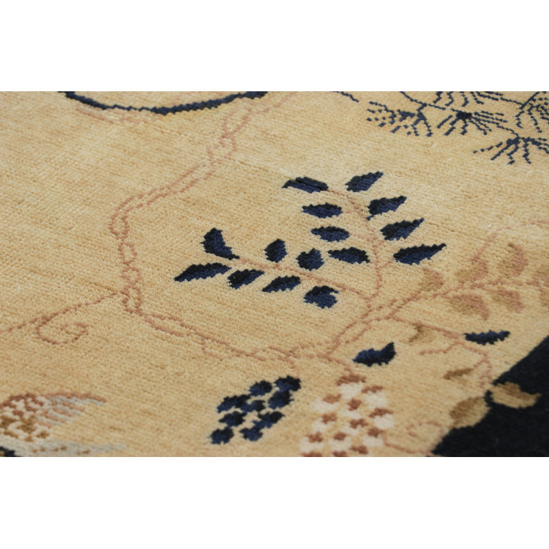 One-of-a-Kind 2'x4' Hand Knotted Area Rug