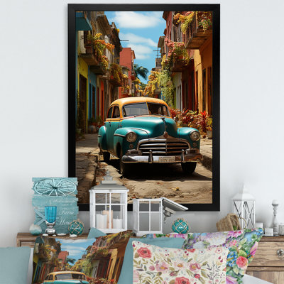 «Vintage Cuban Car Heritage II», reproduction sur toile