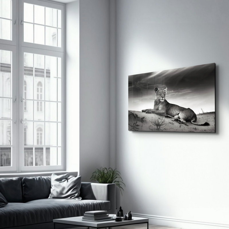 Élégante peinture murale en verre trempé de 13,8 po x 21,7 po | 100% verre trempé, épaisseur: 0,16 pouce | Imprimé UV pour des couleurs éclatantes | Parfait pour la décoration intérieure, le salon et les espaces de bureau