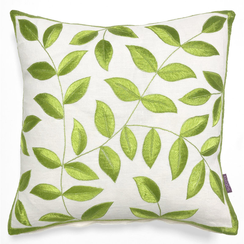 Gulmahar Embroidered Throw Pillow