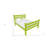 Lime Green Solid Wood Twin Bed Frame
