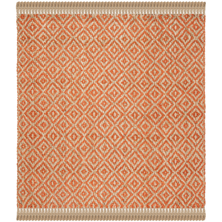 Desai Natural Fiber Hand Woven Jute Geometric Rug