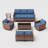 Kisner 7 - Person Outdoor Wicker Sofa Seating Group With Cushions And Table-103896315