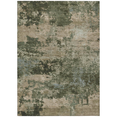Machine Washable Indoor/Outdoor Wagenen ACN2366 Abstract Rug