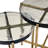 Haymann Glass Top Nesting Tables