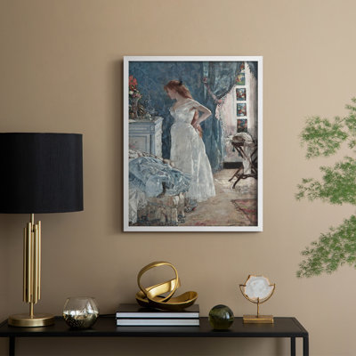 Reproduction encadrée vintage en bois massif Lxxxix