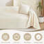 Housse de canapé pour animaux de compagnie Housse de canapé beige pour canapé à 2 coussins Housse de canapé modulaire en L en chenille pour animaux de compagnie Coussin décoratif pour chiens