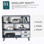 Organisateur de rangement à 3 niveaux pour bibliothèque pour enfant avec tablettes ouvertes - gris