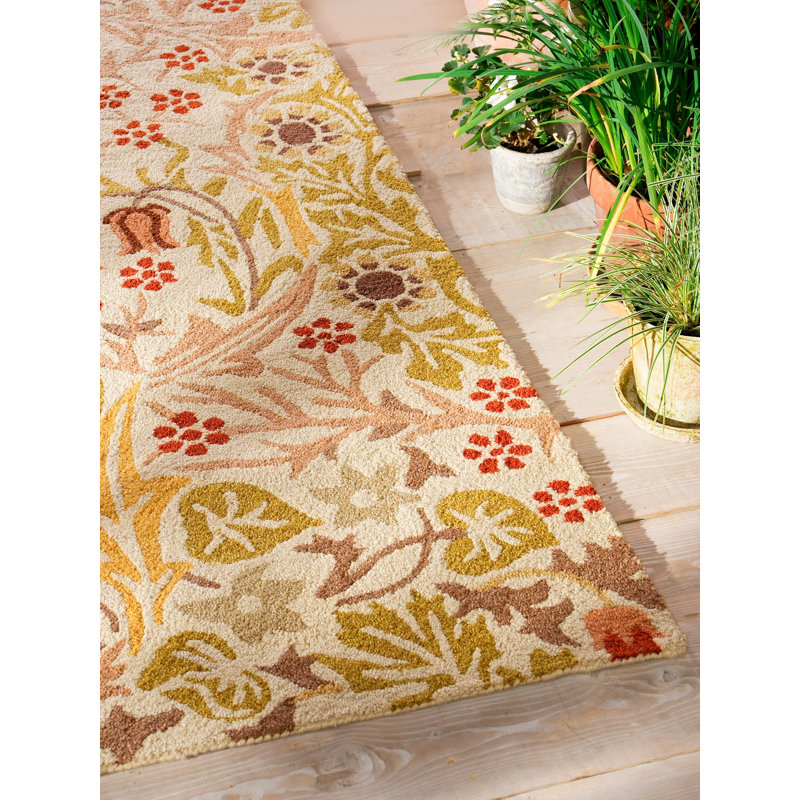 Blackthorn Hand Tufted Floral Area Rug, Rectangle 5'3" x 7'7"