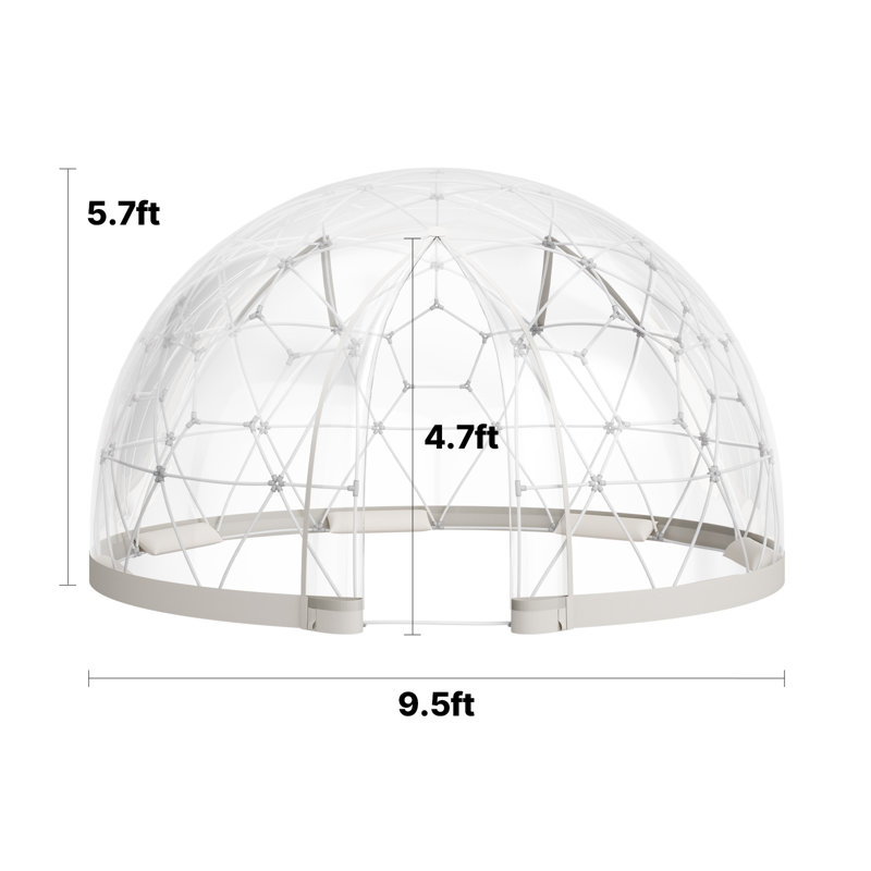 9.5' W x 9.5' D Hobby Greenhouse