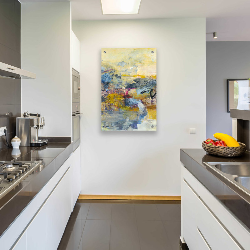 "Textured Triptych II" par Jodi Fuchs, H 36 po x l 24 po x P 0,2 po
