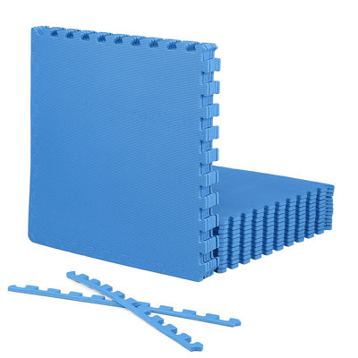 Tapis d'exercice à emboîtement en mousse CAP, losange 72 pi2, TATAMI, carreaux en T de 1/2 po d'épaisseur