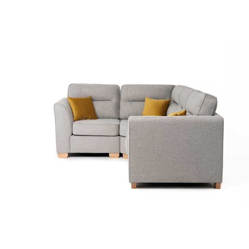 Marryn Upholstered Corner Sofa, Left Hand Facing, Light Grey