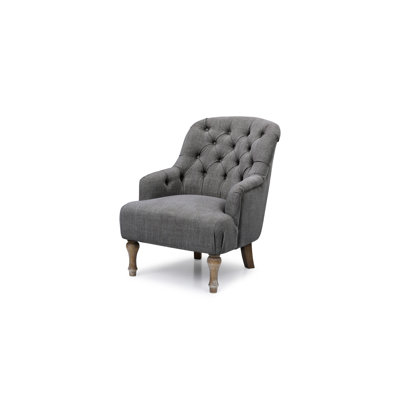 YADIRA CHAIR CHARCOAL LINEN