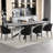 102'' Extendable Dining Table Set With Sintered Stone Dining Table And 8 Faux Leather Dining Chairs-115160306-115160305