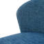 Tabourets de bar à hauteur de comptoir, 2 unités, housse bleue, structure en métal, coussin rembourré de mousse, siège d'une hauteur de 28 po, 2 couverts pour la cuisine et la salle à manger, base, espace