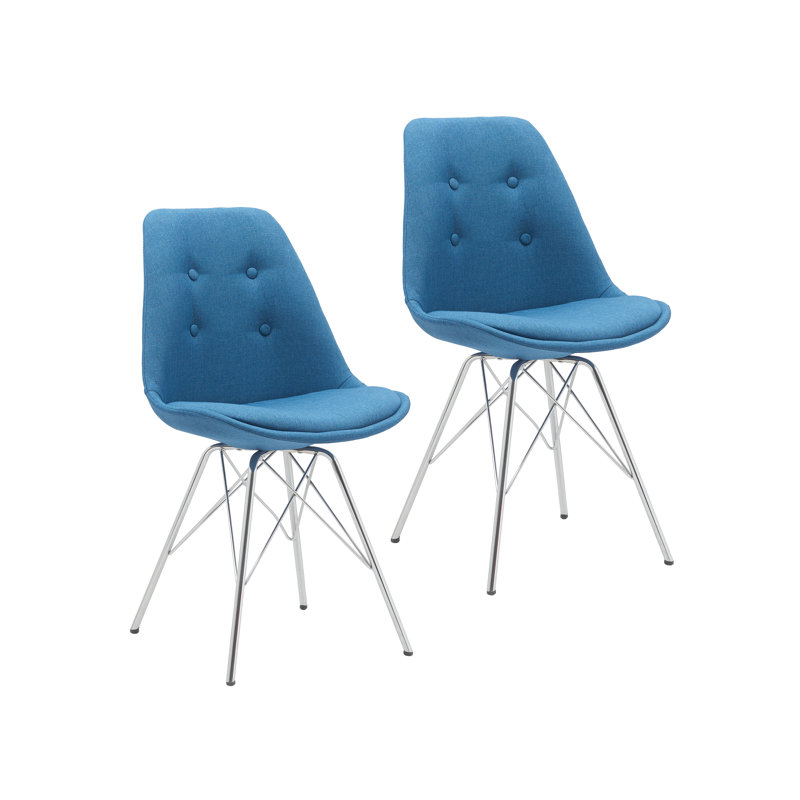 Dunkerton Upholstered Dining Chair, Blue