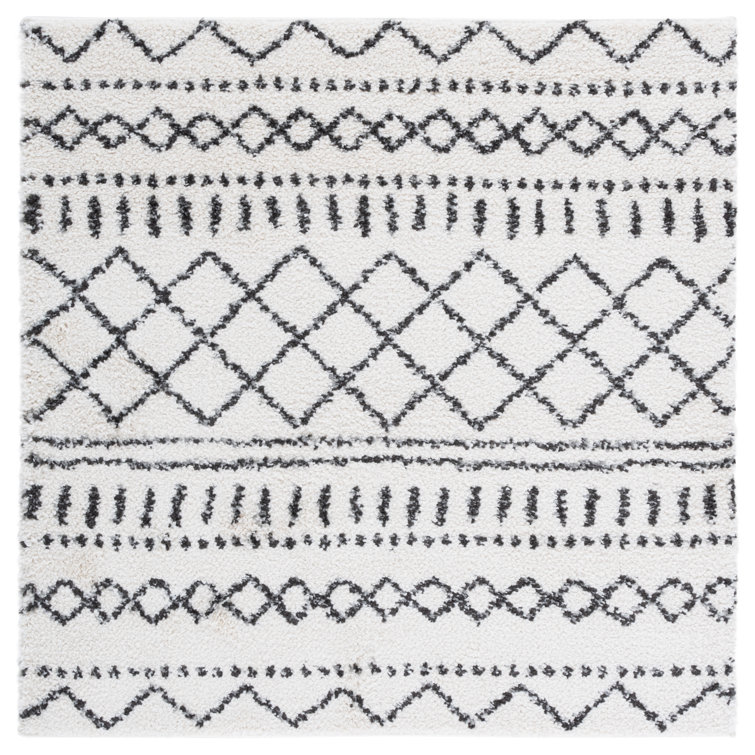 Mac Southwestern Ivory/Black Area Rug