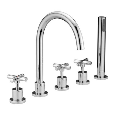 Apollo 3 Handle Bath Shower Mixer with Diverter and Handshower Included