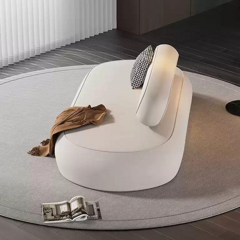 Chaises longues d'intérieur confortables et créatives modernes, Beige