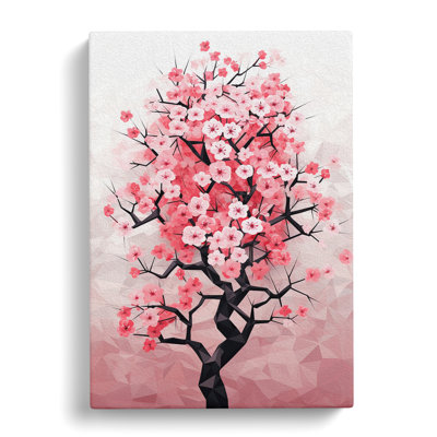 Cherry Blossom Tree Geometric No.2 - No Frame Print