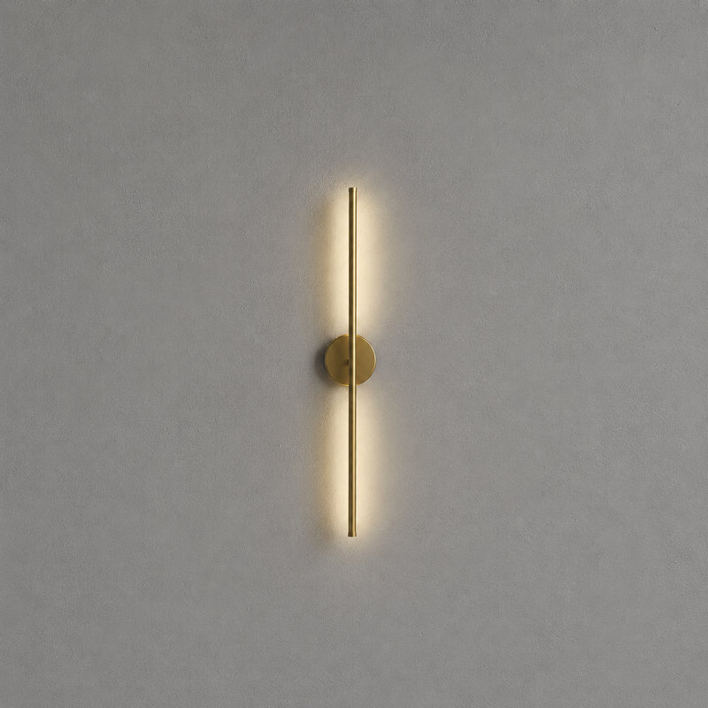 Round Wall Sconce Battery Version, Gold