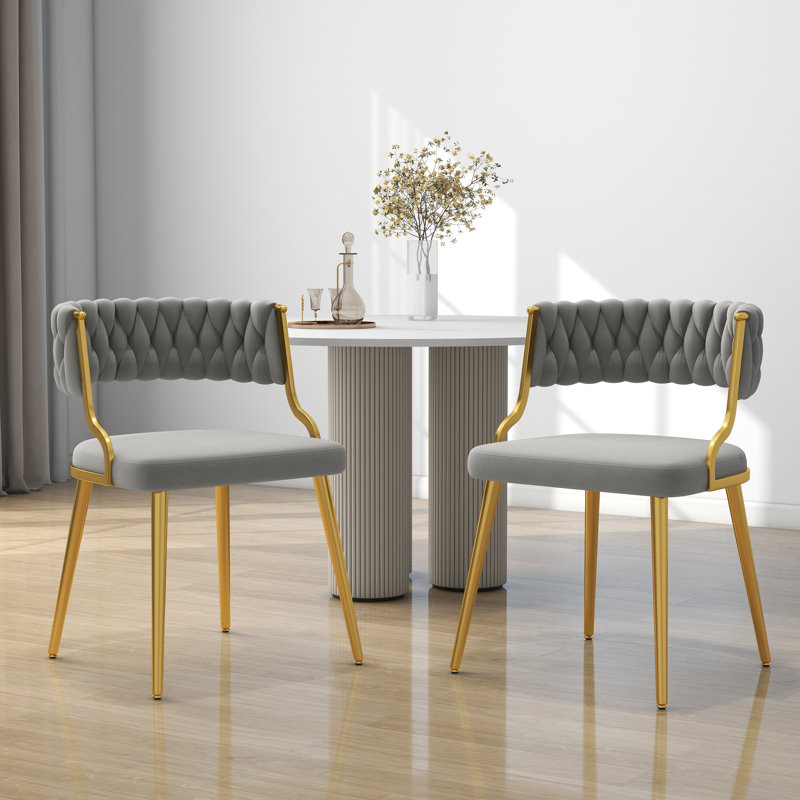 Christal Upholstery Dining Chair, Grey