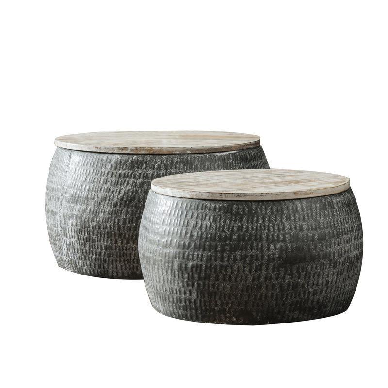 Boustrophedon Drum Coffee Table