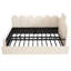Upholstered Velvet Daybed with Trundle Bed-1389602481