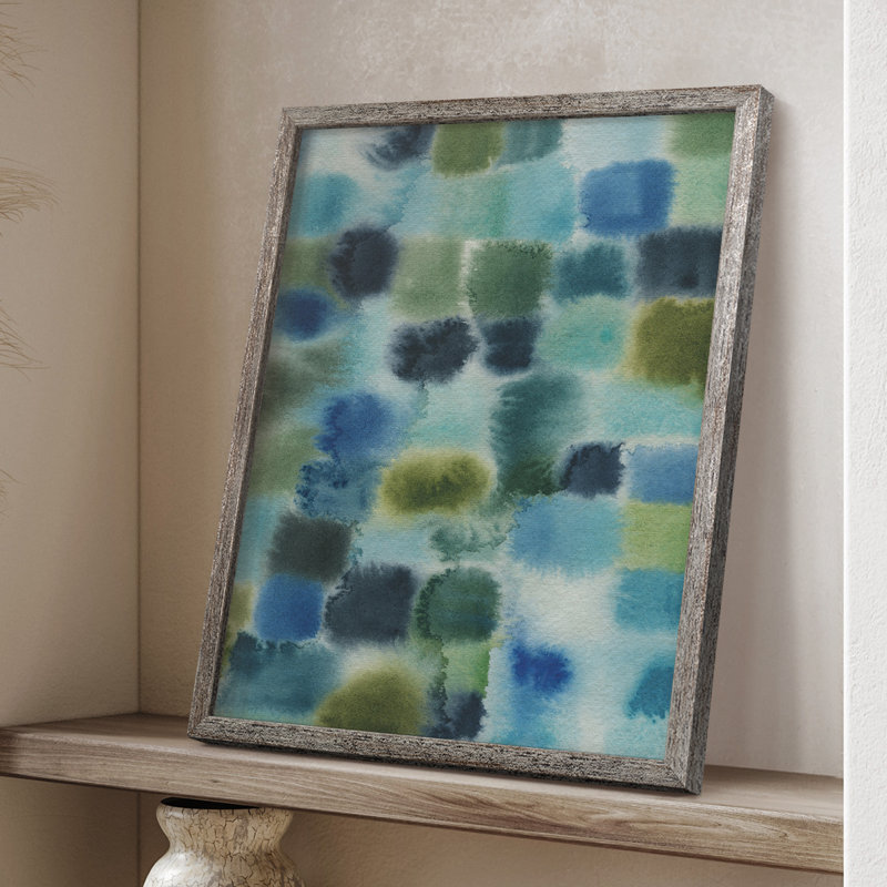 Earthy Plexus II, reproduction encadrée - bois massif, H 30 po x l 24 po