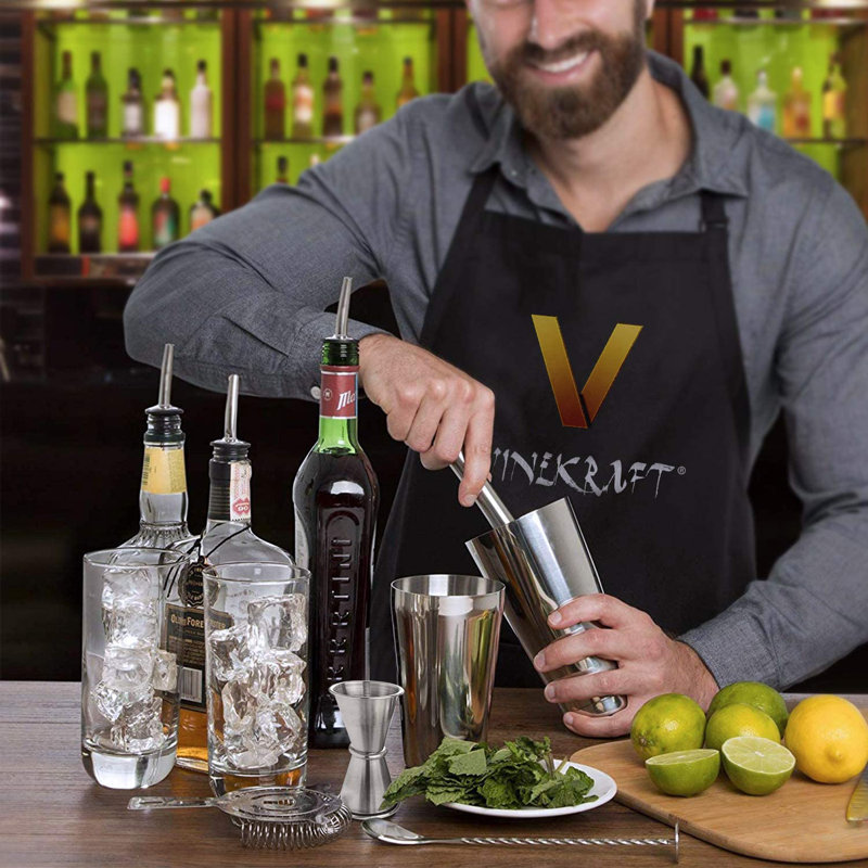 17pcs Boston Professional Cocktail Shaker Set