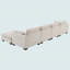 Canapé modulaire de 130 po en forme de L avec table pliante et port double-1160740697