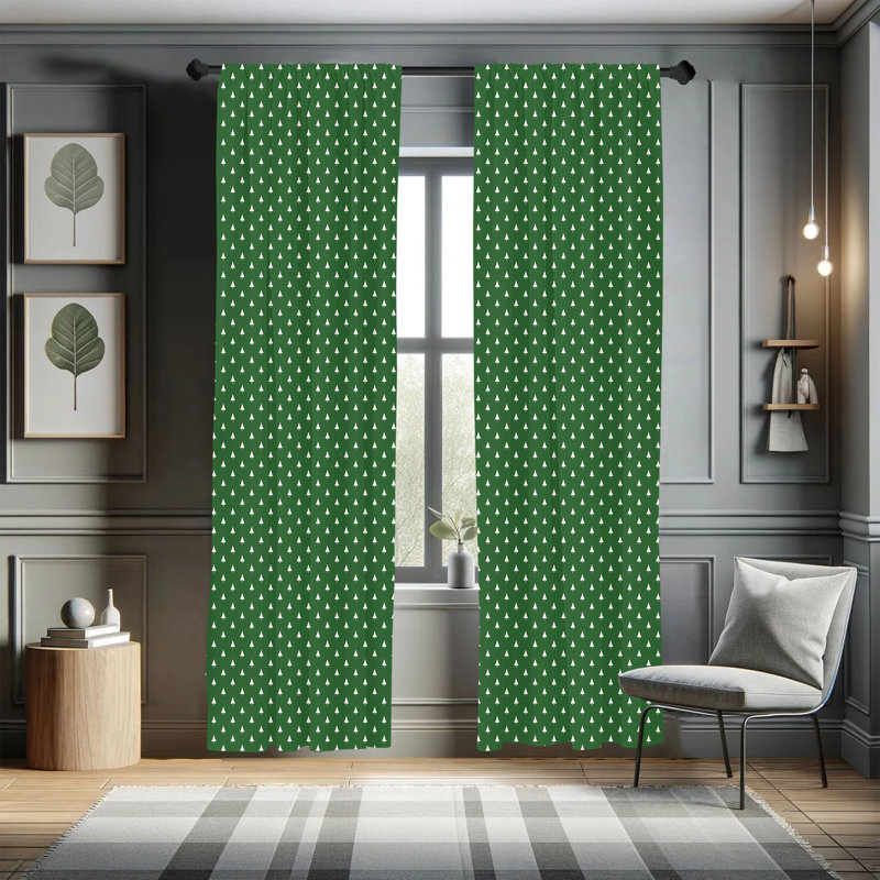 Hand Bells Semi-Sheer Rod Pocket Sliding Panel, 28" x 63"