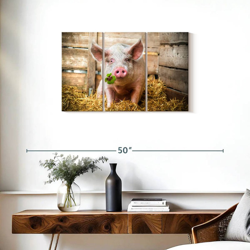 Brampt Lucky Pig, 20" H x 33" W