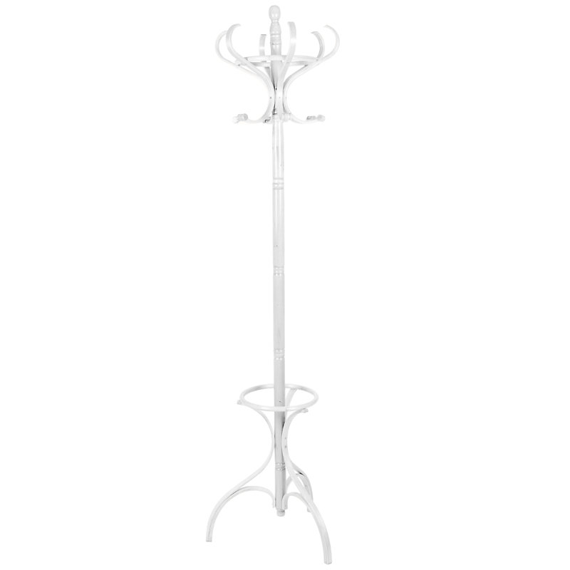 Buckner Freestanding Coat Rack, White