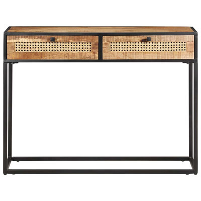Knepper 39.4'' Solid Wood Top Console Table