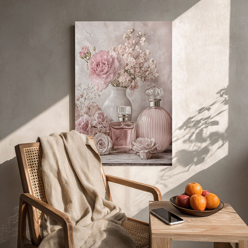 Impression romantique sur toile romantique et floral rose - Urban Studio, 30 x 20 pouces (75 x 50 x 2 cm)