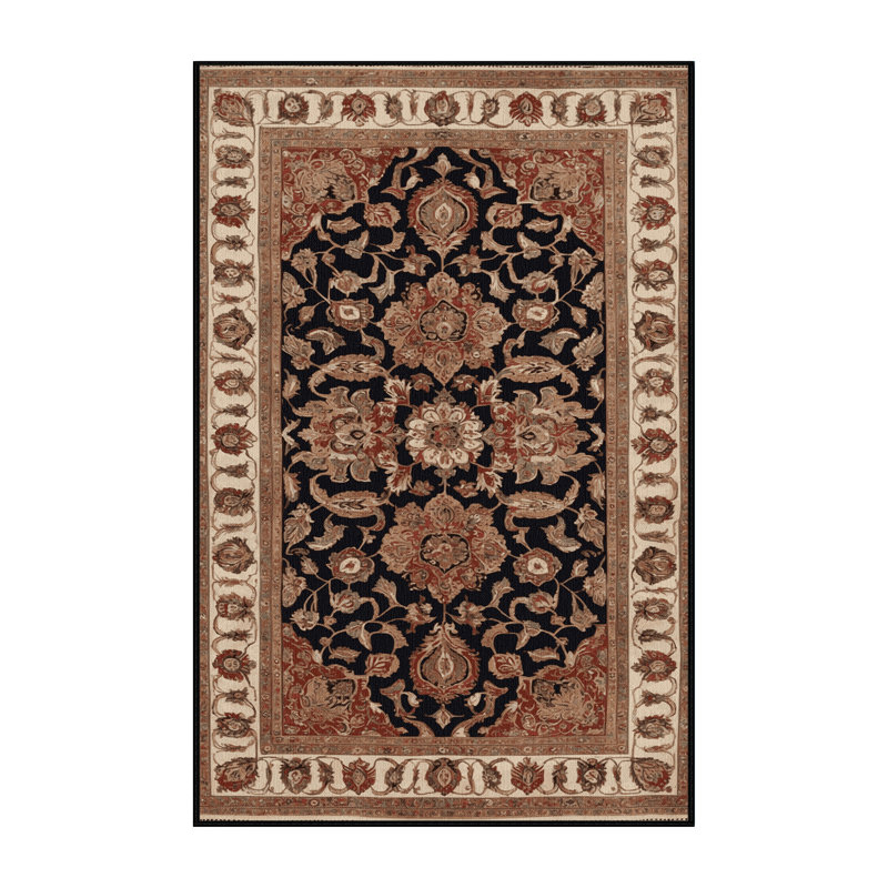 Tapis brun lavable à la machine, Rectangle 2 pi x 3 pi