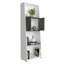 Dennielle 4 shelf bookcase with cupboard unit