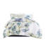 Édredon pour très grand lit - Coton avec imprimé de texture tropicale bleue et taille très facile d'entretien-122457740