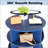 Blue 360 Rotating Shoe Cabinet With 6 Layers For Efficient Storage And Modern Design