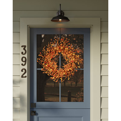 Dale 1-Light Exterior Wall Sconce - Black - Small