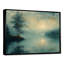 Brume d'hiver, paysage de lac romantique - salon d'art mural lac-272207189-511373187