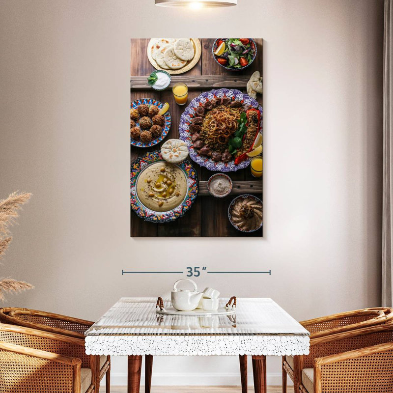 Yarlin Middle Eastern Meze, 48" H x 32" W