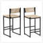 2 tabourets de bar tissés-188027099